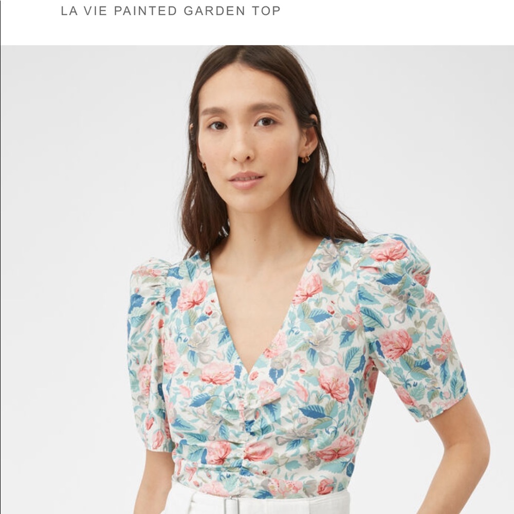 La Vie Rebecca Taylor puff sleeve top